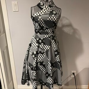 Black and white dress